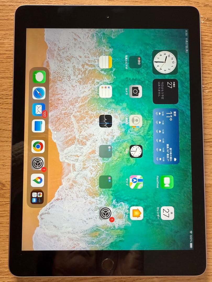 Apple iPad第６世代 32GB wi-fiモデル　バッテリー91.2%