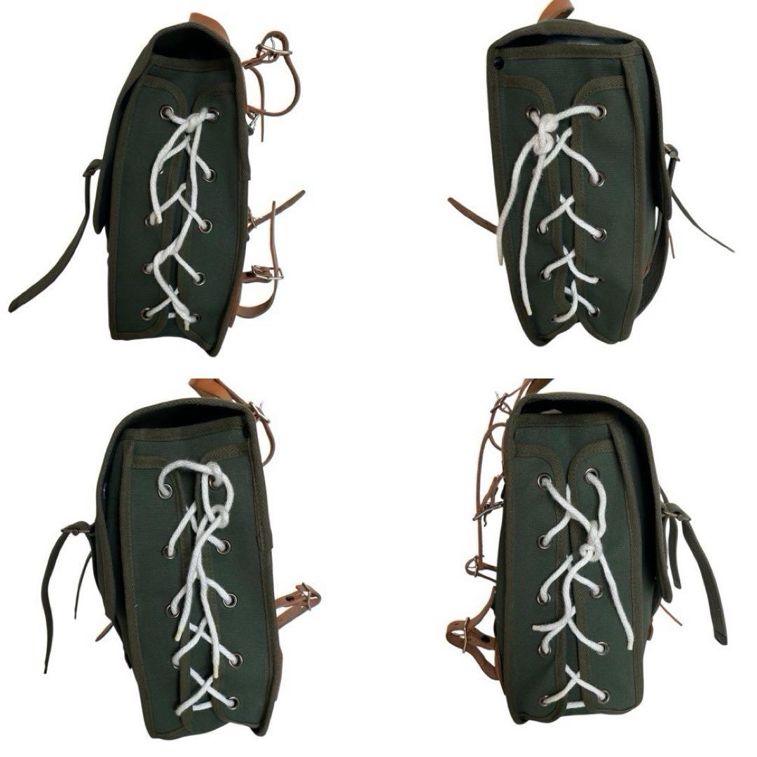 美品　オーストリッチ　サイドバッグ　自転車　2つセット　カーキ