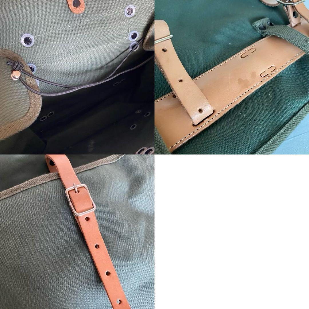 美品　オーストリッチ　サイドバッグ　自転車　2つセット　カーキ