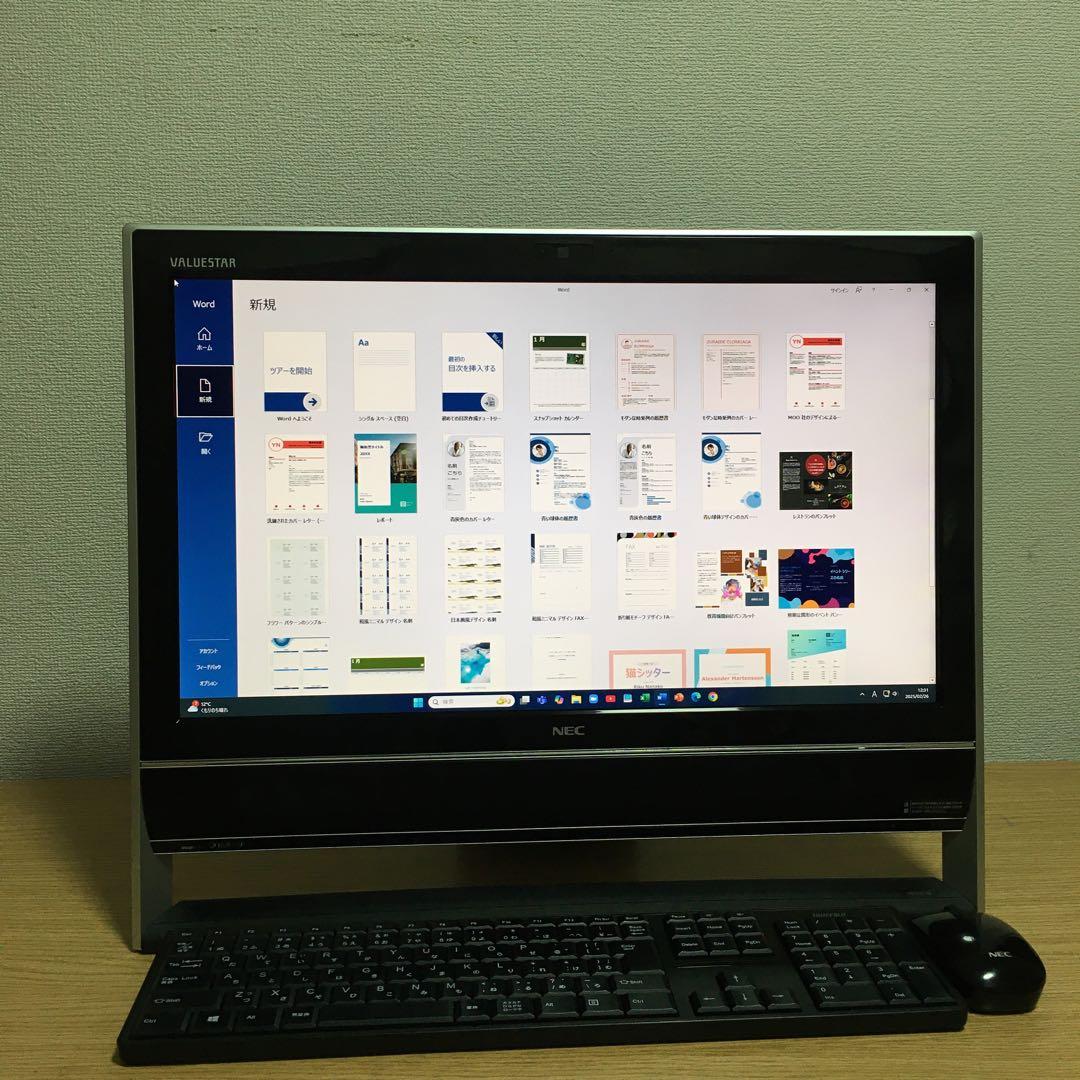 NEC 一体型 デスクトップ Win11 新品SSD搭載 地デジオールインワン