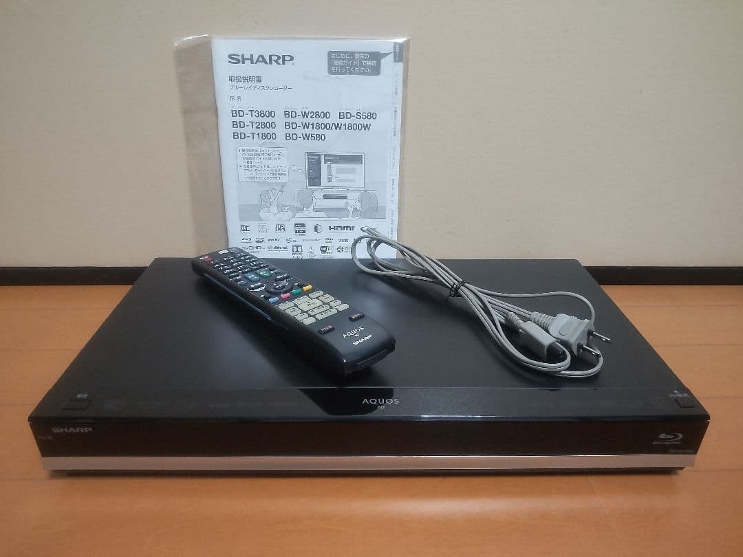 シャープ　AQUOS　BD―W1800 1TB プチメンテ済み