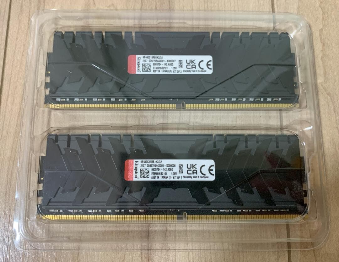 KINGSTON 32GB(16GBx2) DDR4 4000MHz 2枚セット