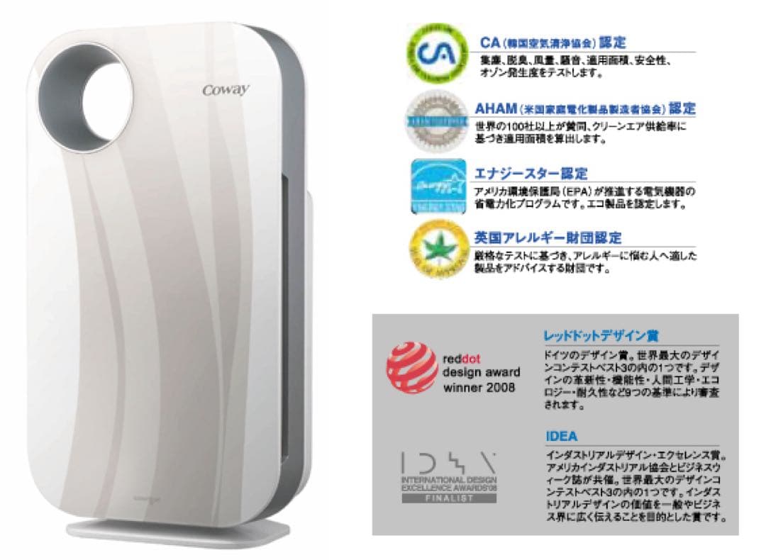 値下げ可能！　コーウェイ Coway AP-1008BH 新品未使用未開封