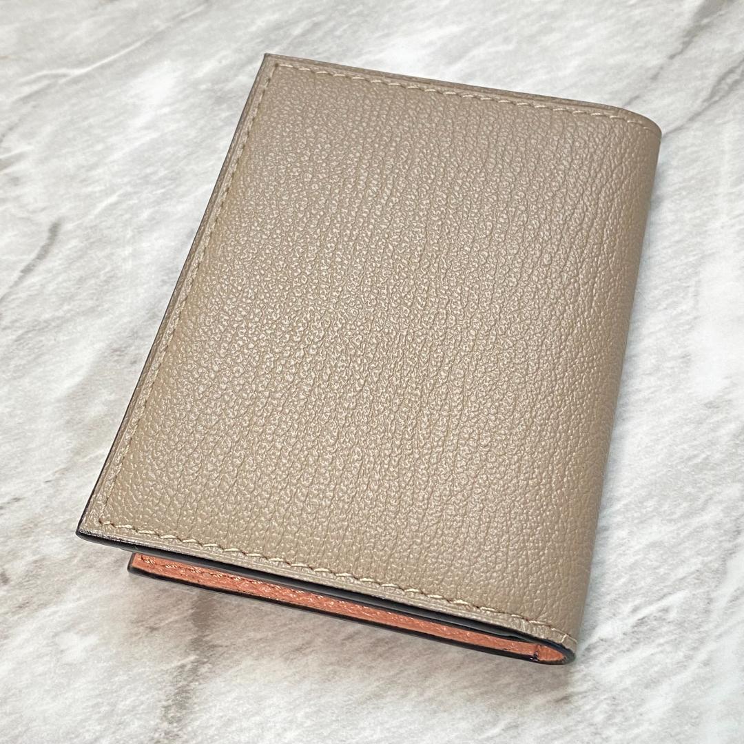 2362 【新品 定価2.2万円】ラルコバレーノ★名刺入れ★BEIGE×PINK