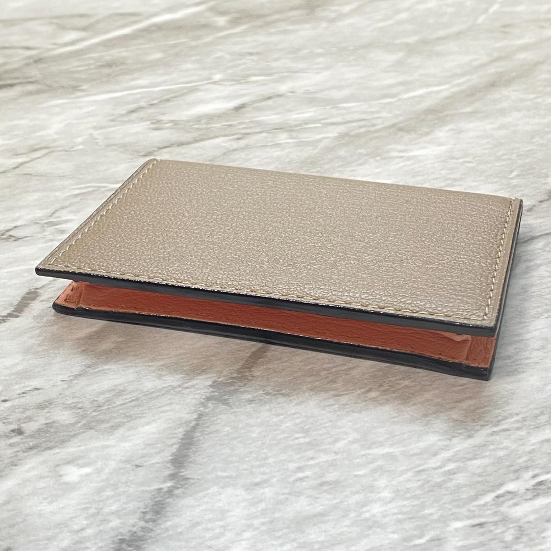 2362 【新品 定価2.2万円】ラルコバレーノ★名刺入れ★BEIGE×PINK