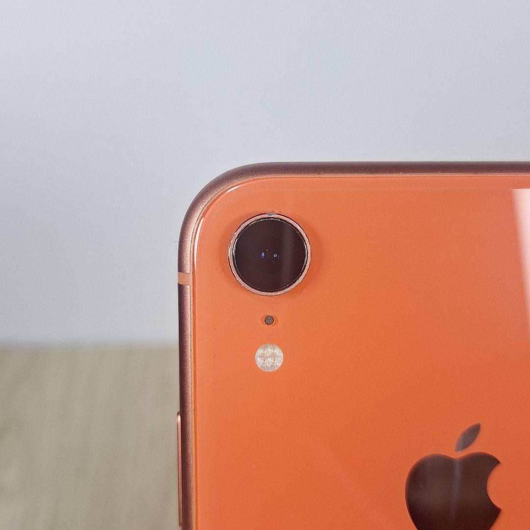 iPhone XR 256GB コーラル SIMフリー バッテリー新品100%