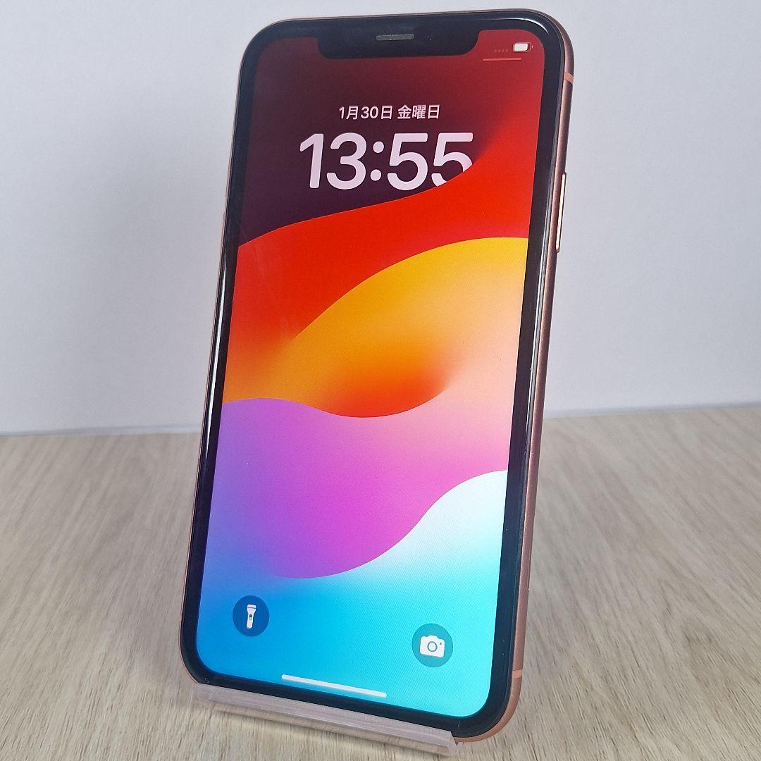 iPhone XR 256GB コーラル SIMフリー バッテリー新品100%