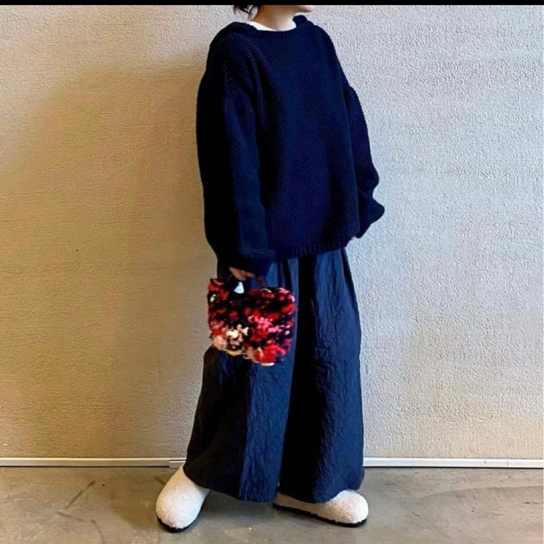 maison de soil（メゾンドソイル ）シルクキルトイージーパンツ