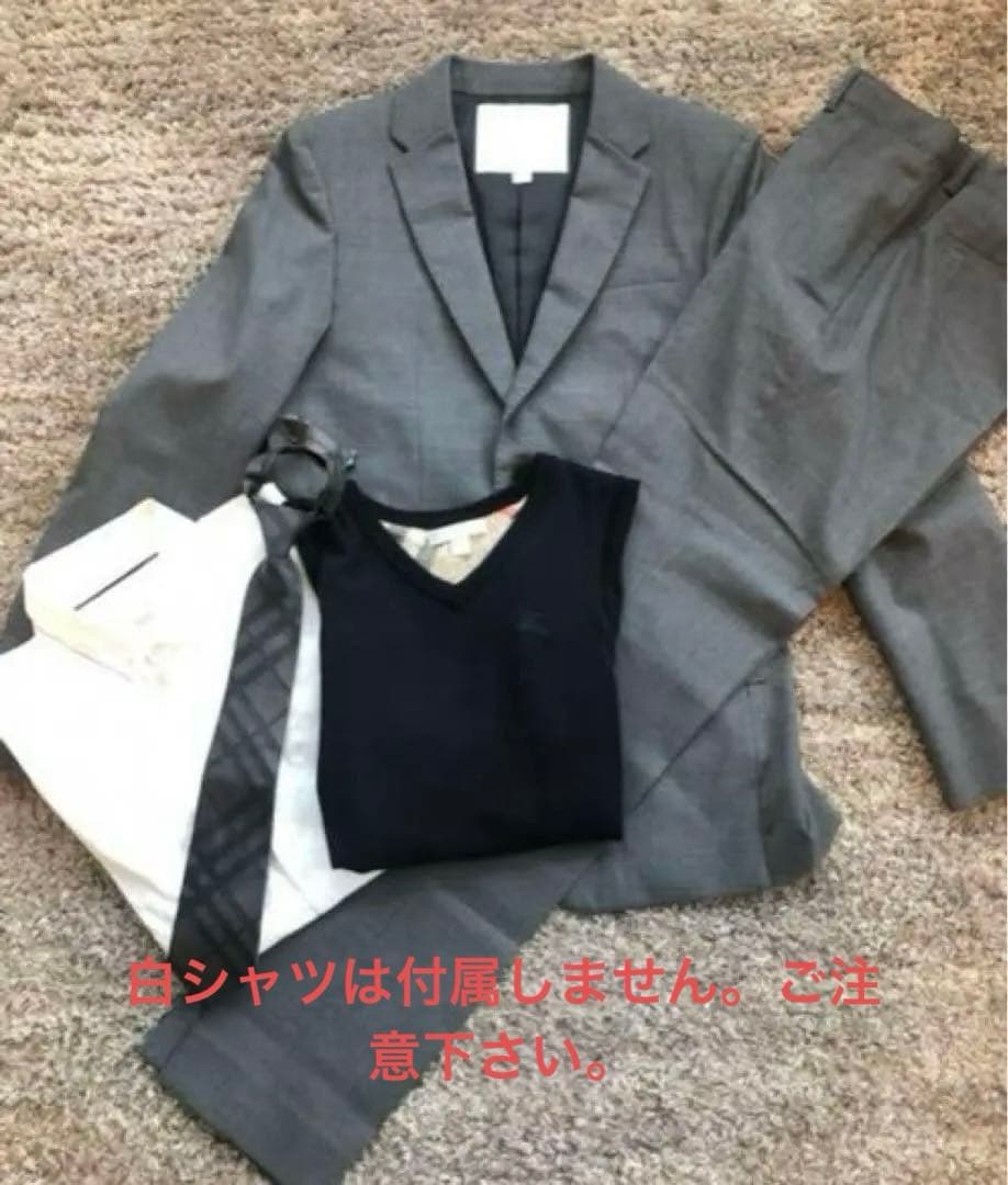 【専用】４点Set バーバリースーツ上下14Y・ネクタイ・ベスト12Y