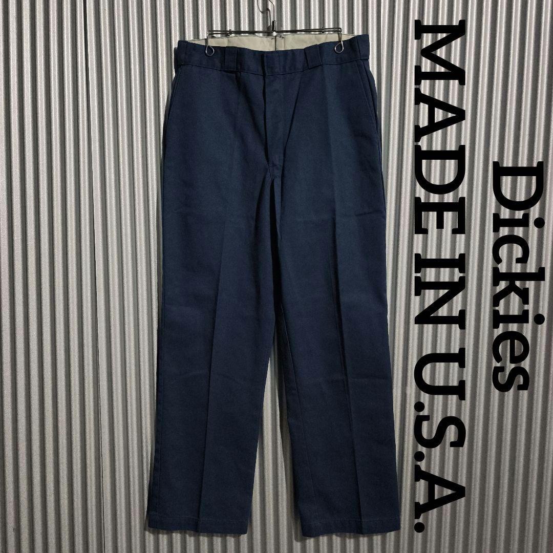 USA製 90s ディッキーズ ネイビー チノパン トラウザー W34