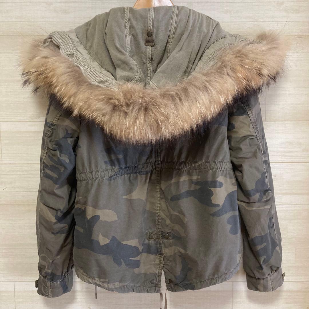 goa ゴア　モッズコート　迷彩　FREEサイズ　レディース　アウター