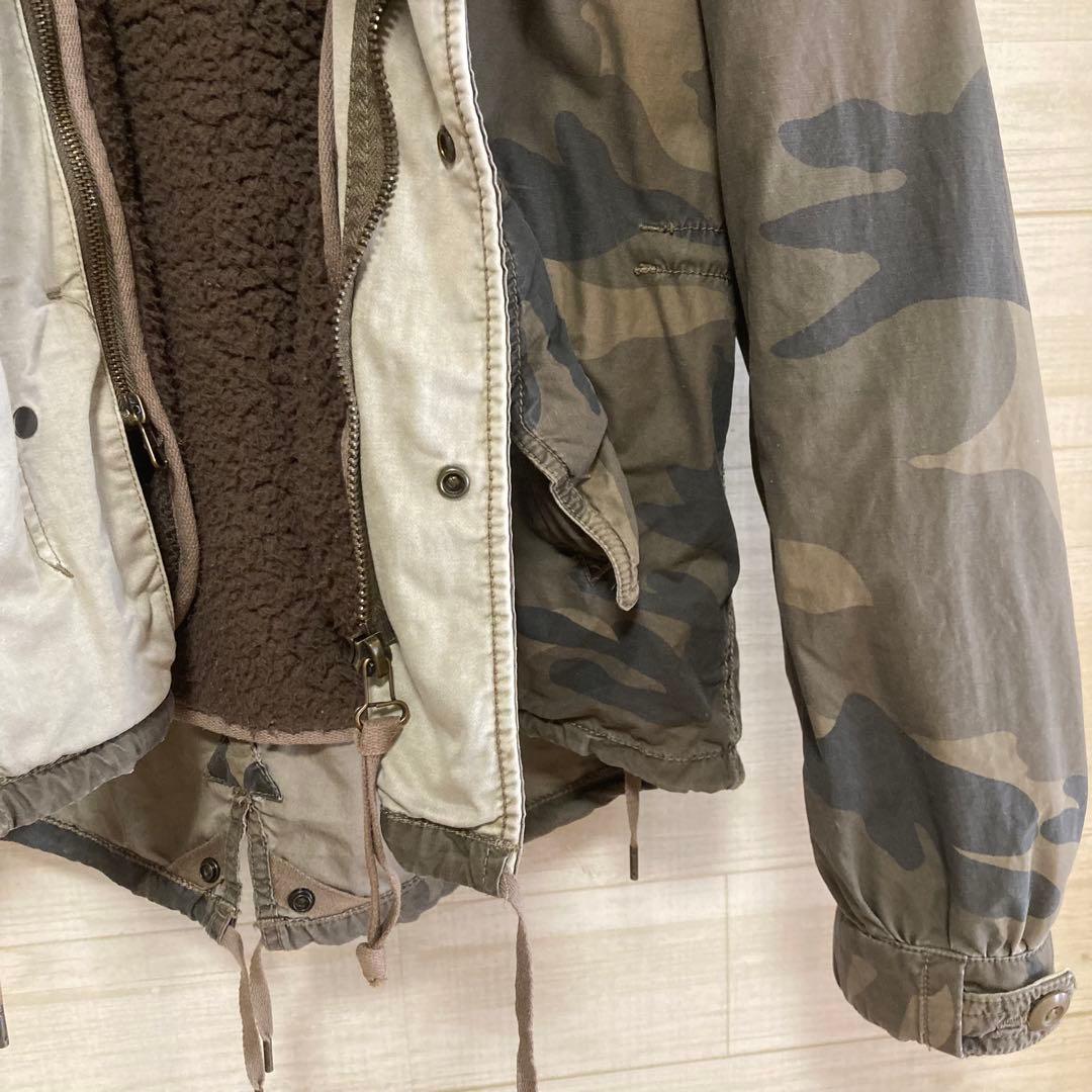 goa ゴア　モッズコート　迷彩　FREEサイズ　レディース　アウター
