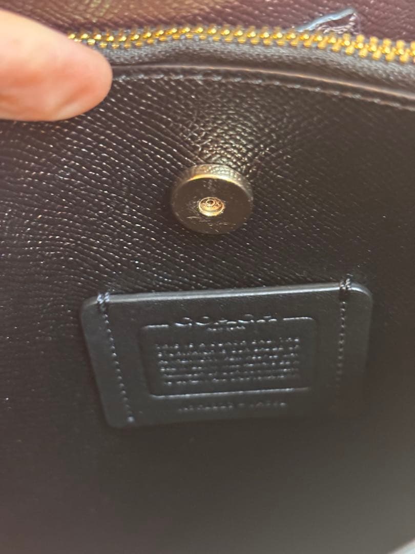 コーチ モノグラム柄 バッグ 中型