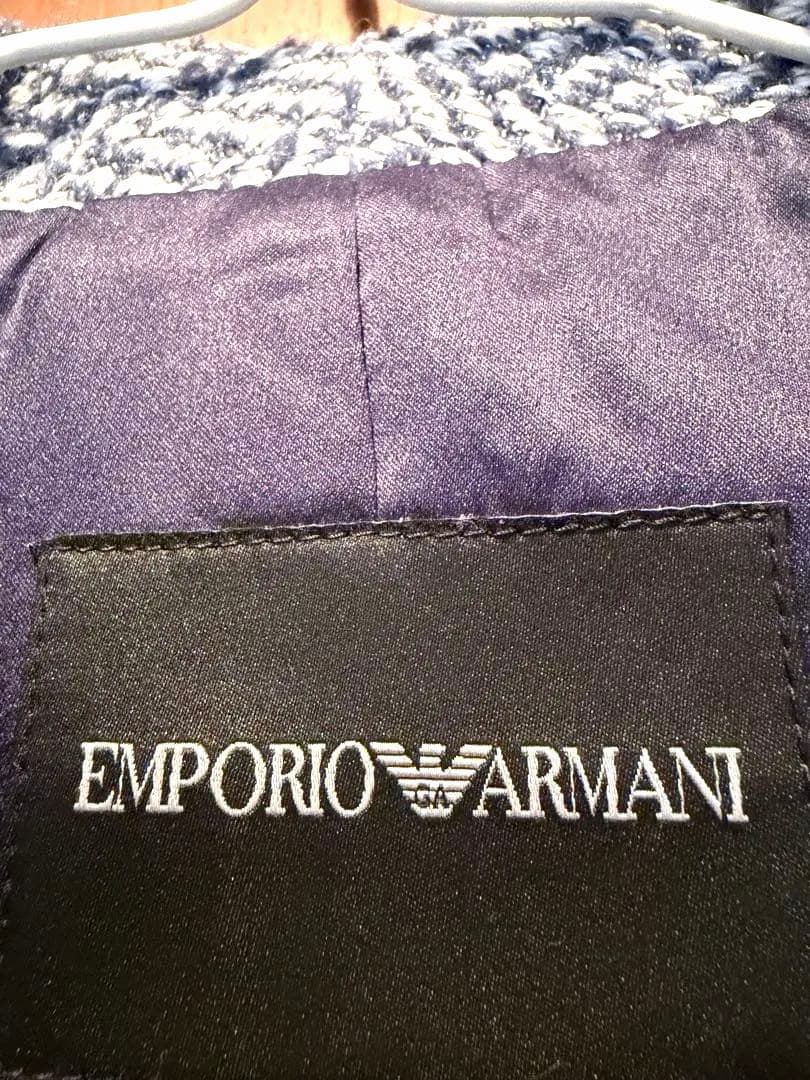 EMPORIO ARMANI ヘリンボーン テーラードジャケット　サイズ36