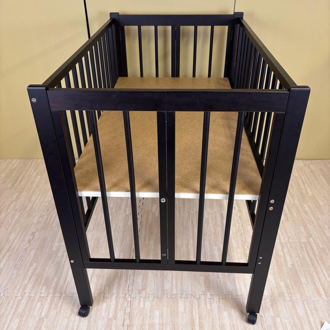 除菌清掃済　日本製　スリーピー　折畳　ワンタッチハイベッド　クール　濃いブラウン