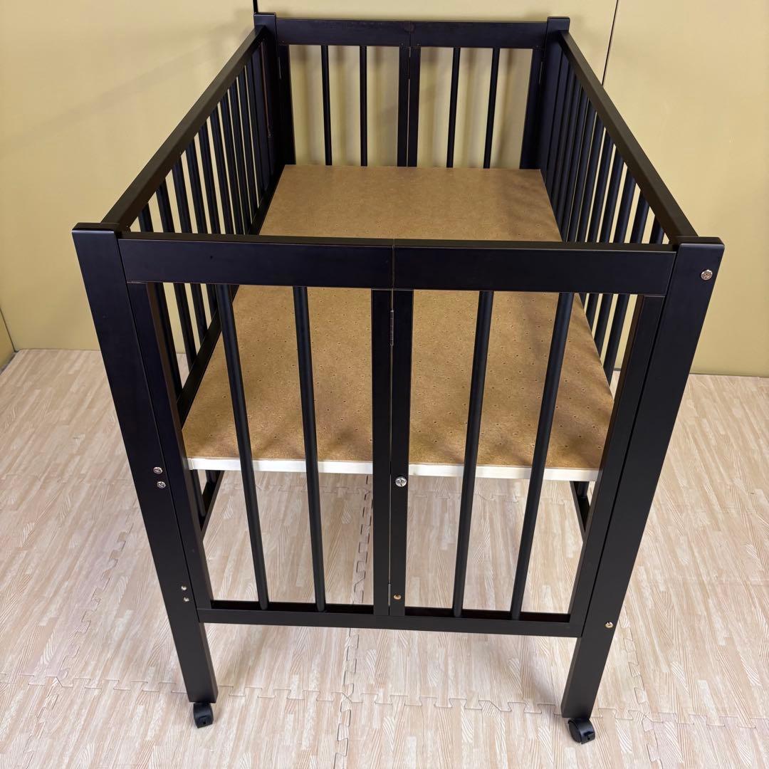 除菌清掃済　日本製　スリーピー　折畳　ワンタッチハイベッド　クール　濃いブラウン