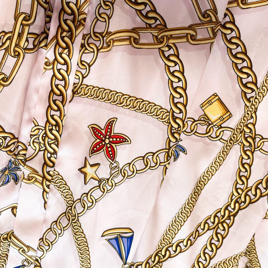 Grace Class チェーンマリンプリントワンピース ベルト