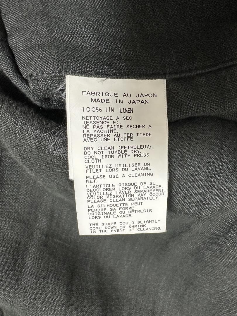 ✨美品✨ ヨウジヤマモト プールオム 15ss リネンロングチャイナジャケット