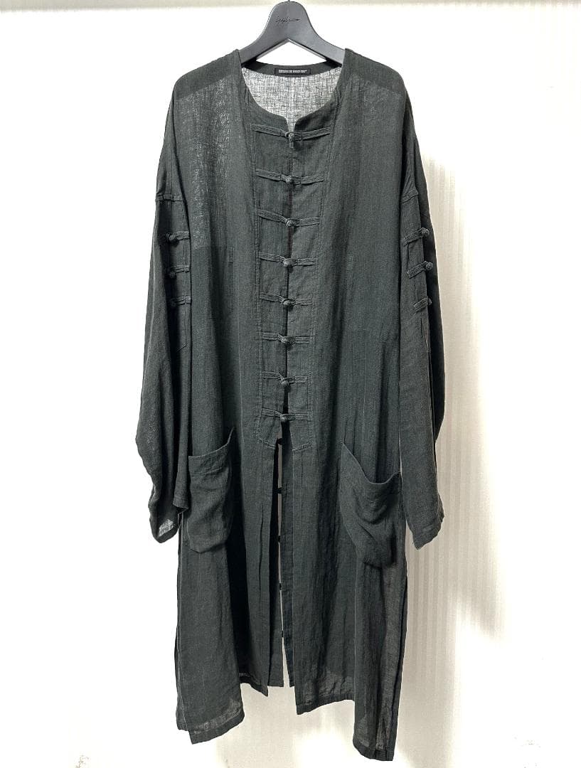 ✨美品✨ ヨウジヤマモト プールオム 15ss リネンロングチャイナジャケット