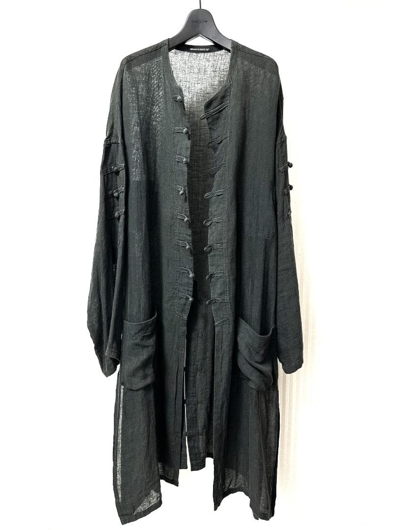 ✨美品✨ ヨウジヤマモト プールオム 15ss リネンロングチャイナジャケット