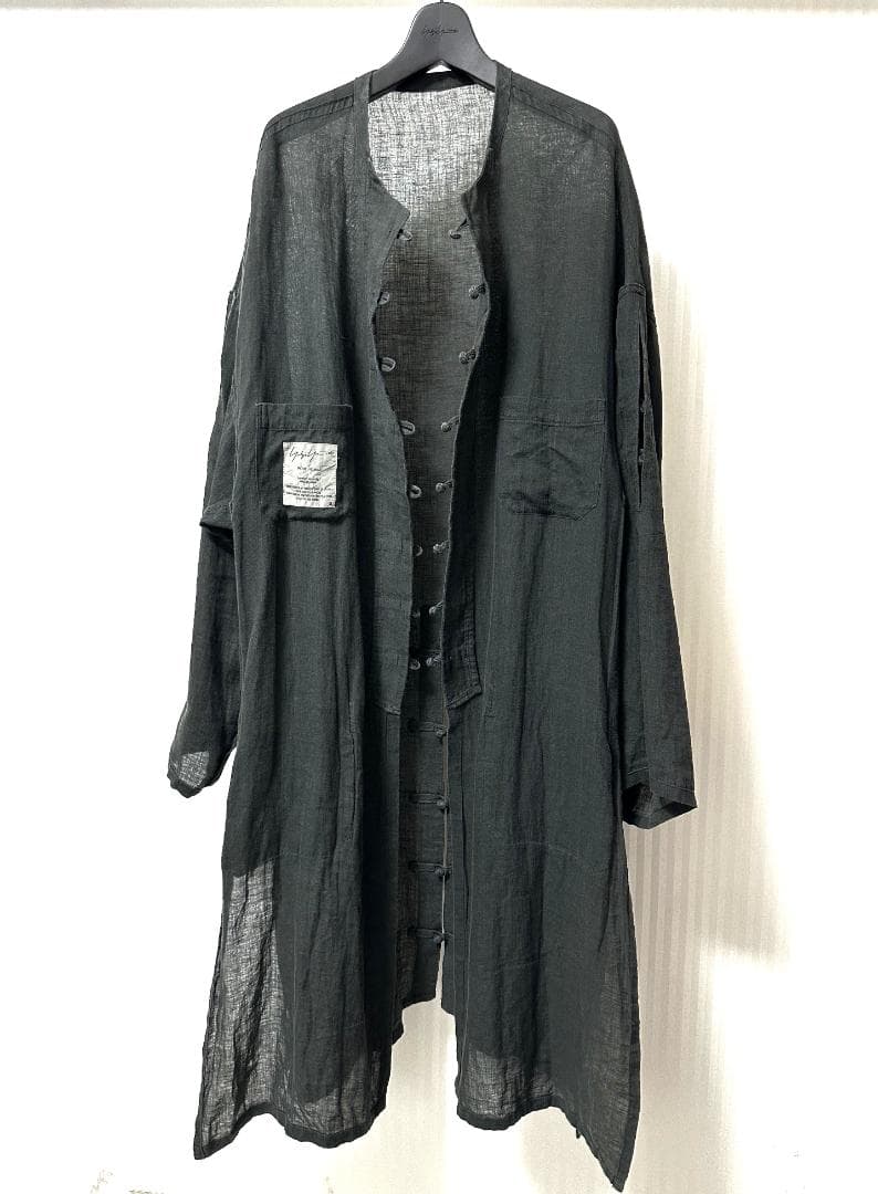 ✨美品✨ ヨウジヤマモト プールオム 15ss リネンロングチャイナジャケット