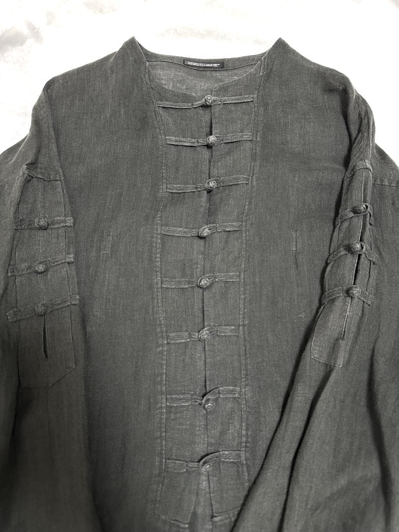 ✨美品✨ ヨウジヤマモト プールオム 15ss リネンロングチャイナジャケット