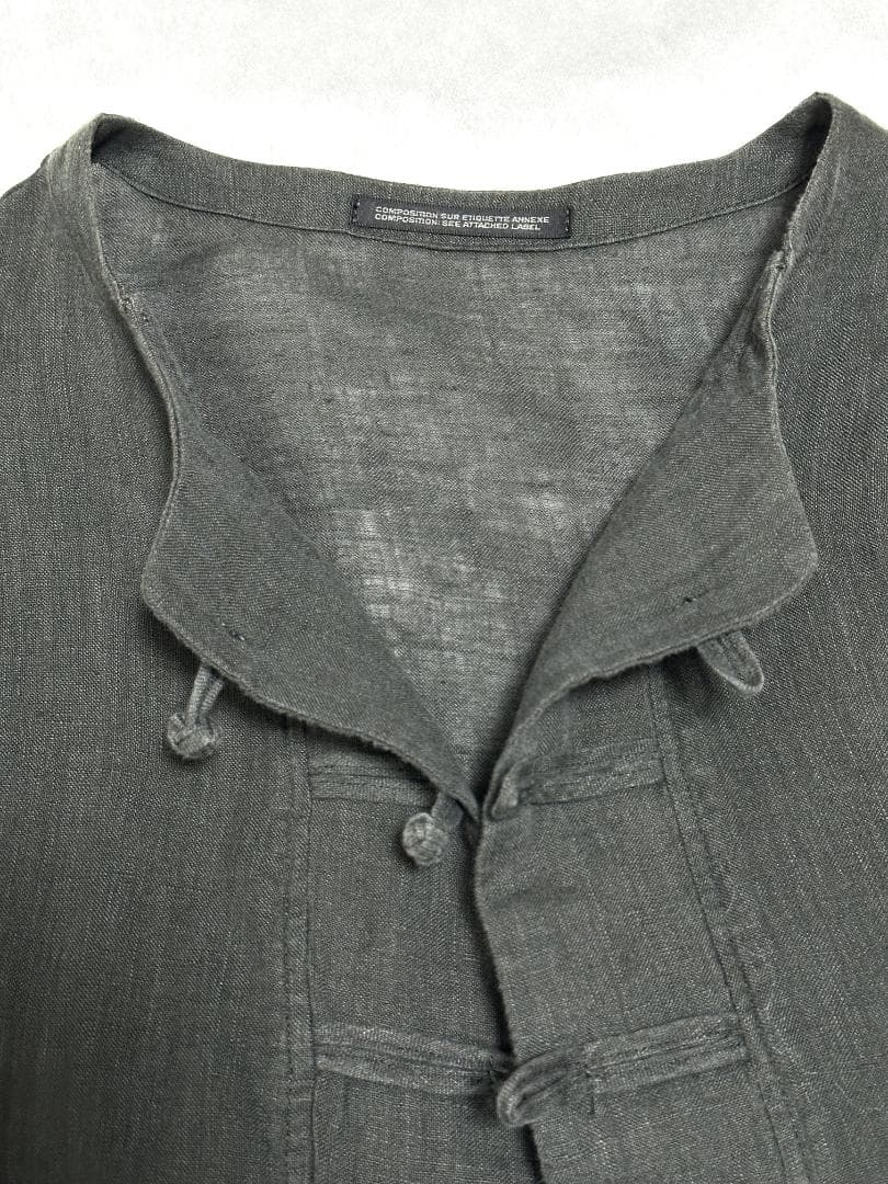 ✨美品✨ ヨウジヤマモト プールオム 15ss リネンロングチャイナジャケット