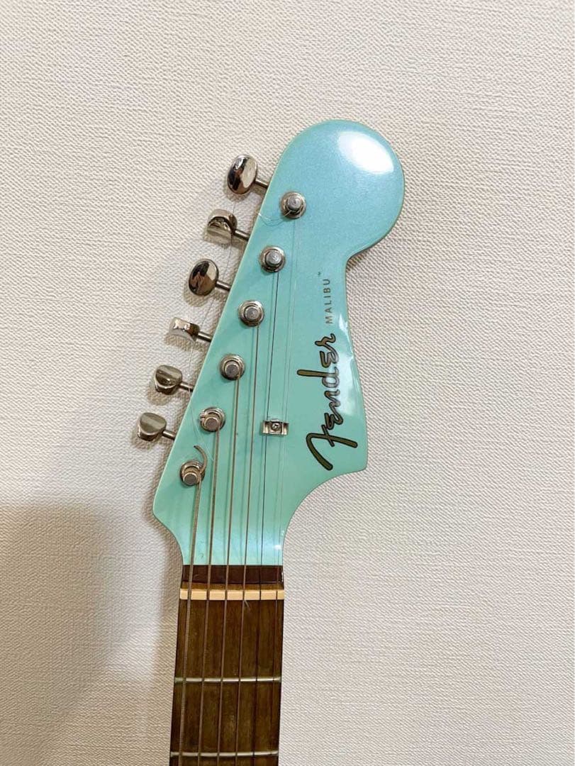 【美品】Fender malibu player Aqua splash