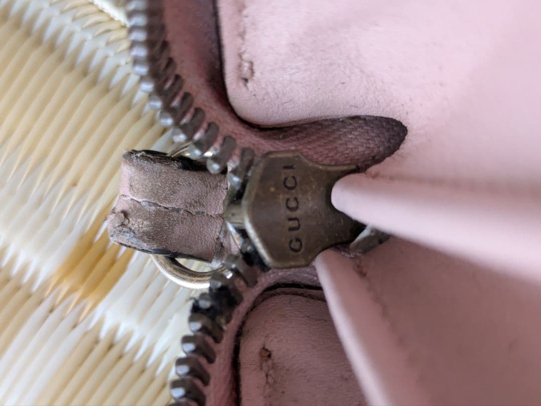 値下げ GGマーモント ゴースト 長財布 PVC ピンク