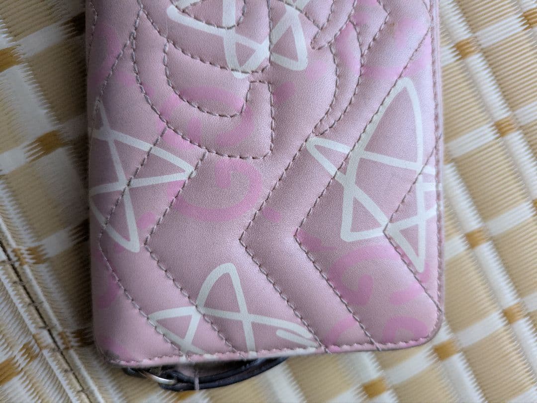 値下げ GGマーモント ゴースト 長財布 PVC ピンク