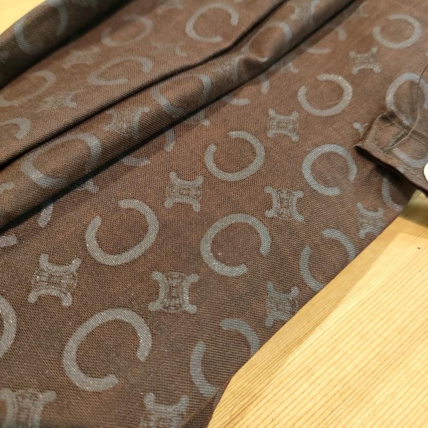 CELINE セリーヌ 日傘 長傘 高級傘 アンブレラ トリオンフ金具