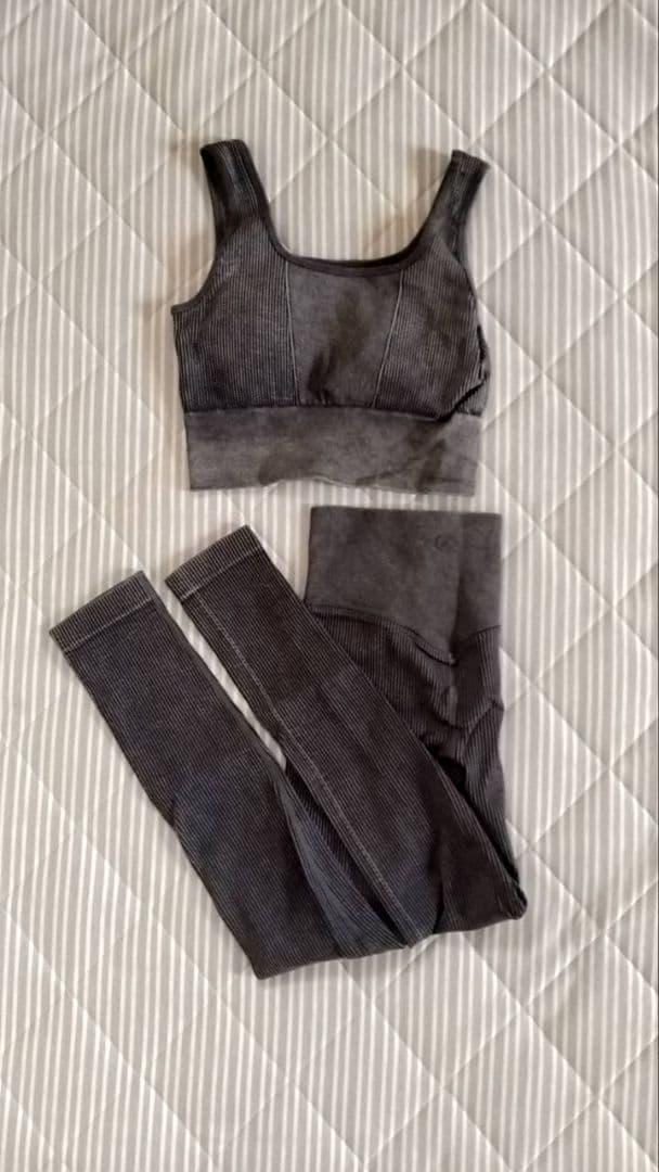 ダークグレー ヨガウェア Sサイズ セット