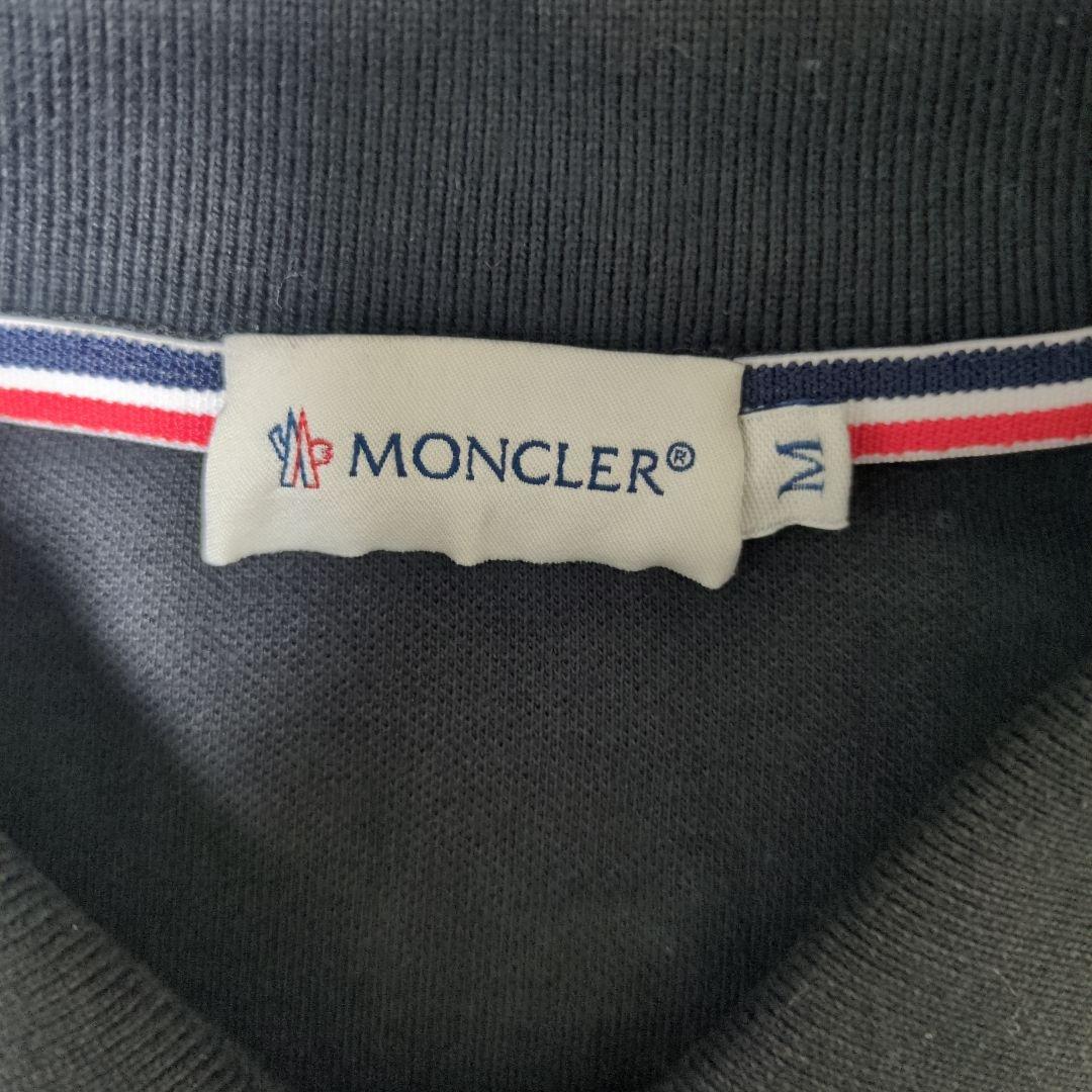 MONCLER ブラック ポロシャツ 半袖