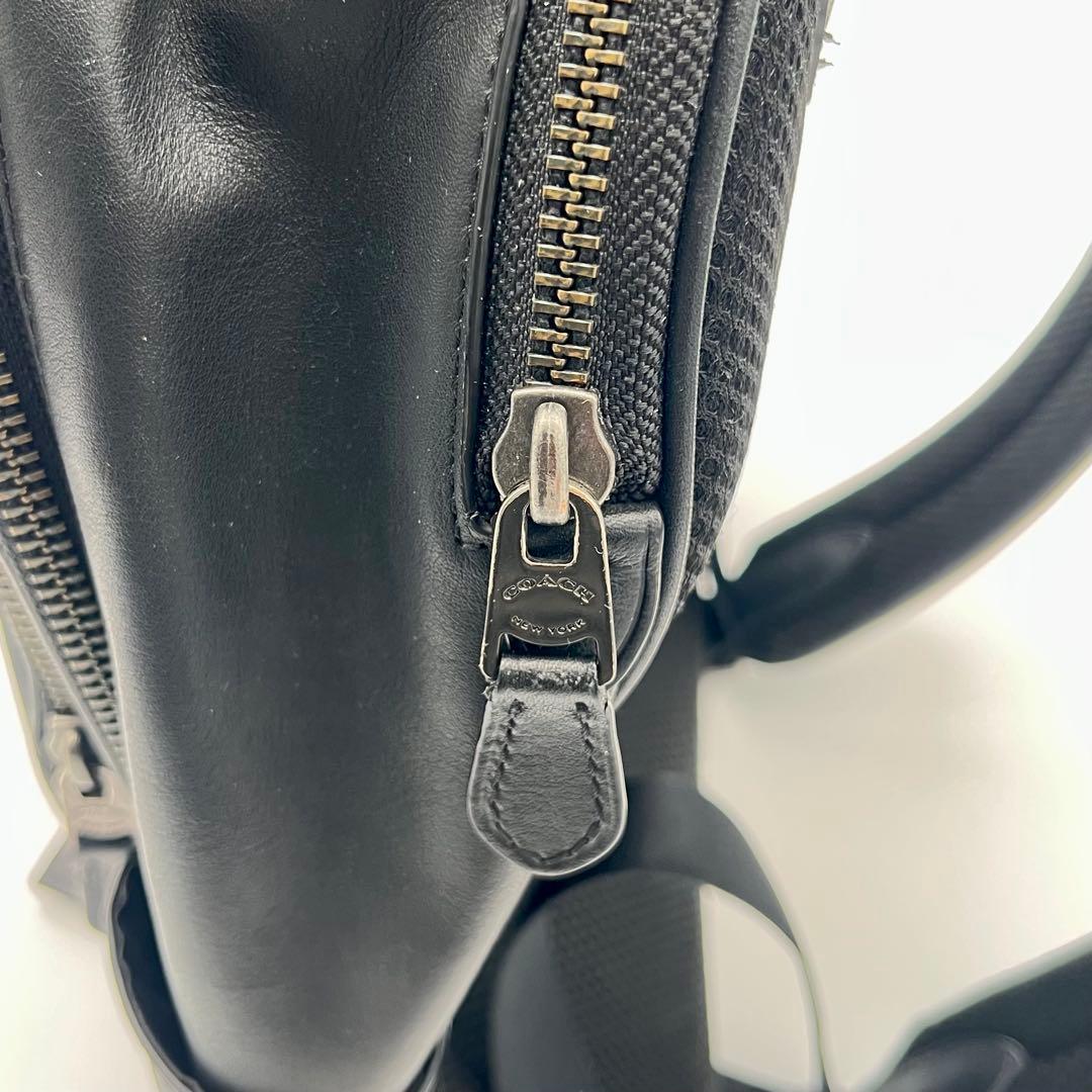 COACH コーチ グラハム バックパック A4 PC可 レザー リュック 黒