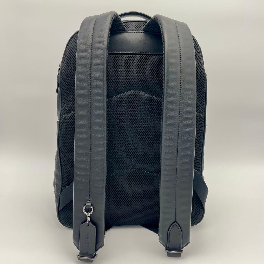 COACH コーチ グラハム バックパック A4 PC可 レザー リュック 黒
