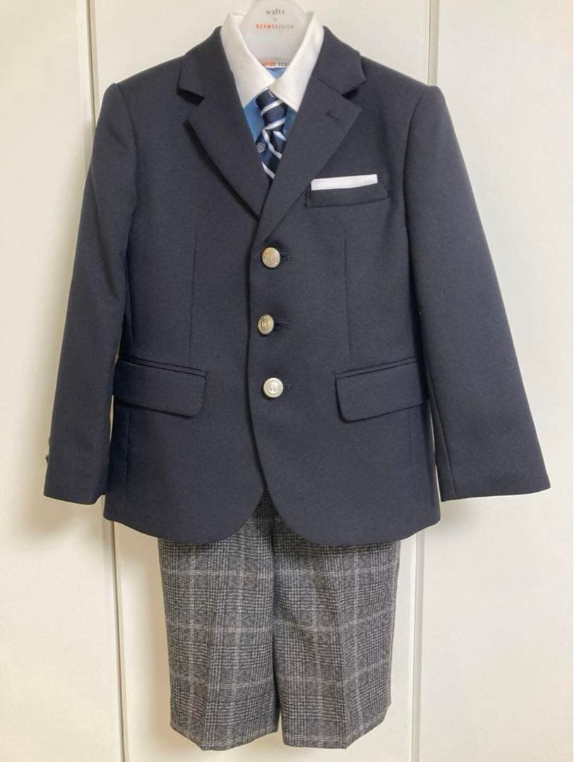 【waItz by BEAMS DESIGN】フォーマルスーツ110㎝　ネイビー