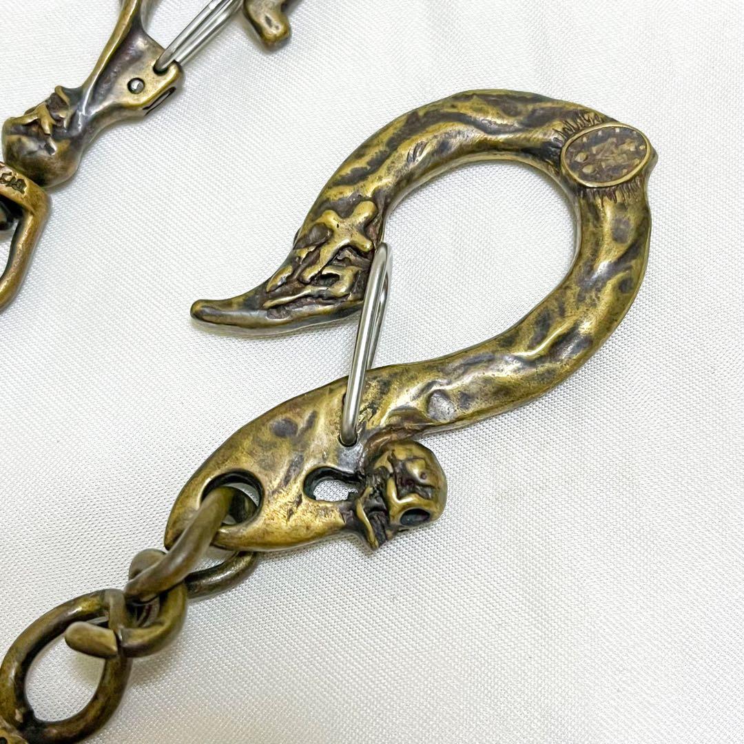 超希少 ガルシア ウォレットチェーン スカル マリア クロス 保存袋付き