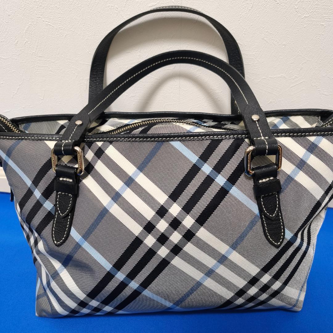 BURBERRY BLUE LABEL チェック トートバッグ