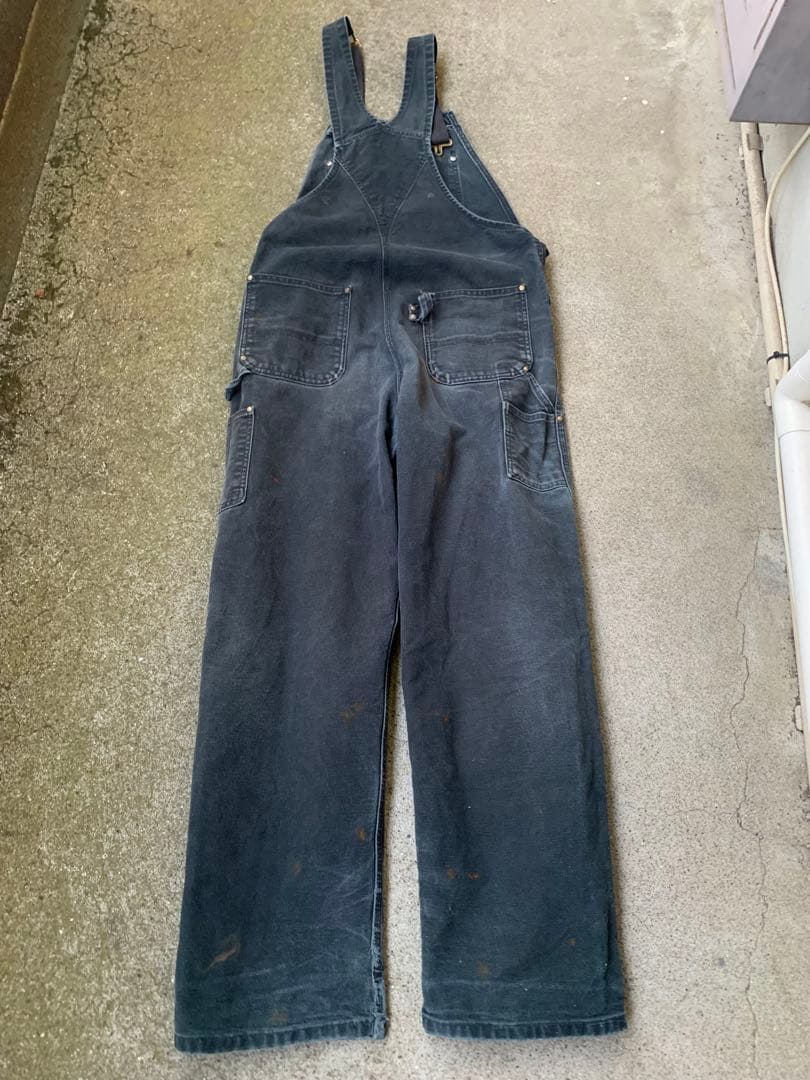Carhartt カーハート　ダック　オーバーオールUSA製　ブラック　黒