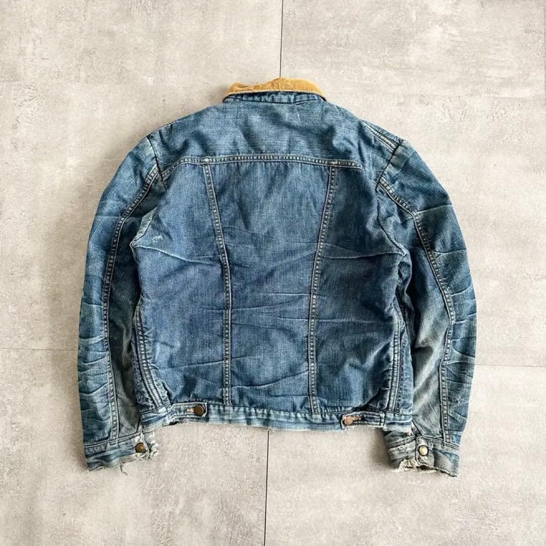 70s Wrangler コーデュロイカラー　デニムジャケット