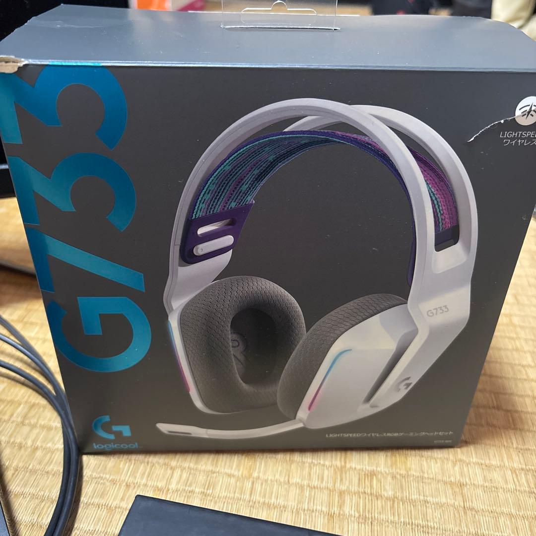 た*き様 LogicoolG733 ゲーミングヘッドセット ホワイト