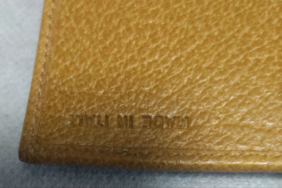 PRADA キャメル レザー 名刺入れ