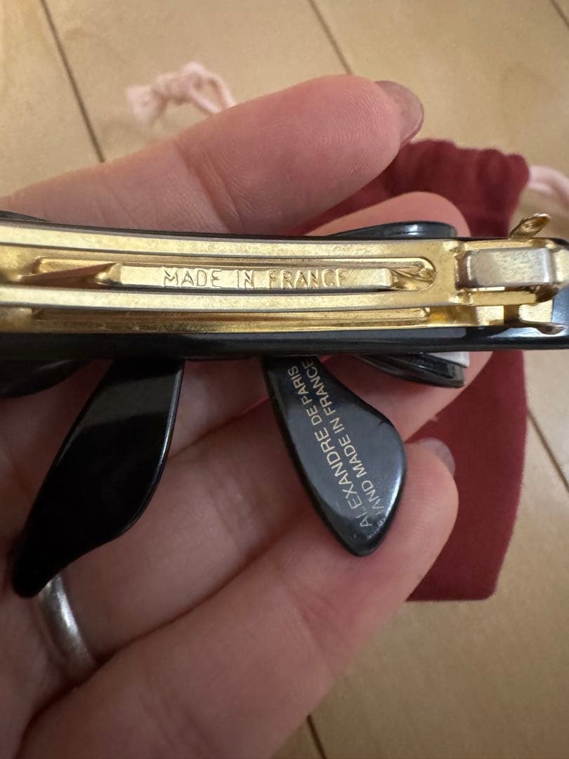 アレクサンドルパリ　リボン　バレッタ