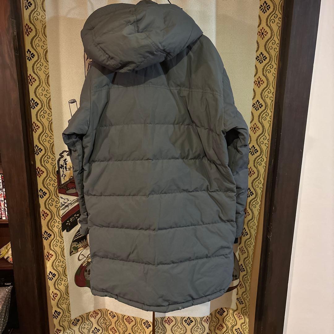 【美品】 THE NORTH FACE フードダウン メンズL グレー