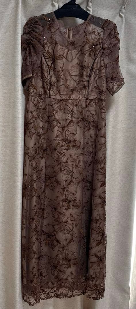 formforma フォルムフォルマ スパンコール刺繍レース ワンピースドレス