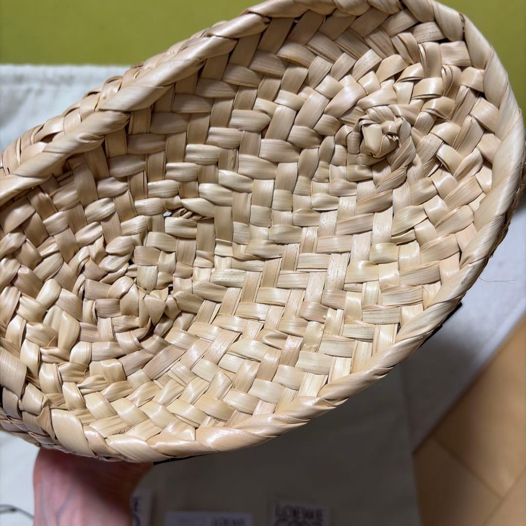 LOEWE かごバッグ ナチュラル／タン