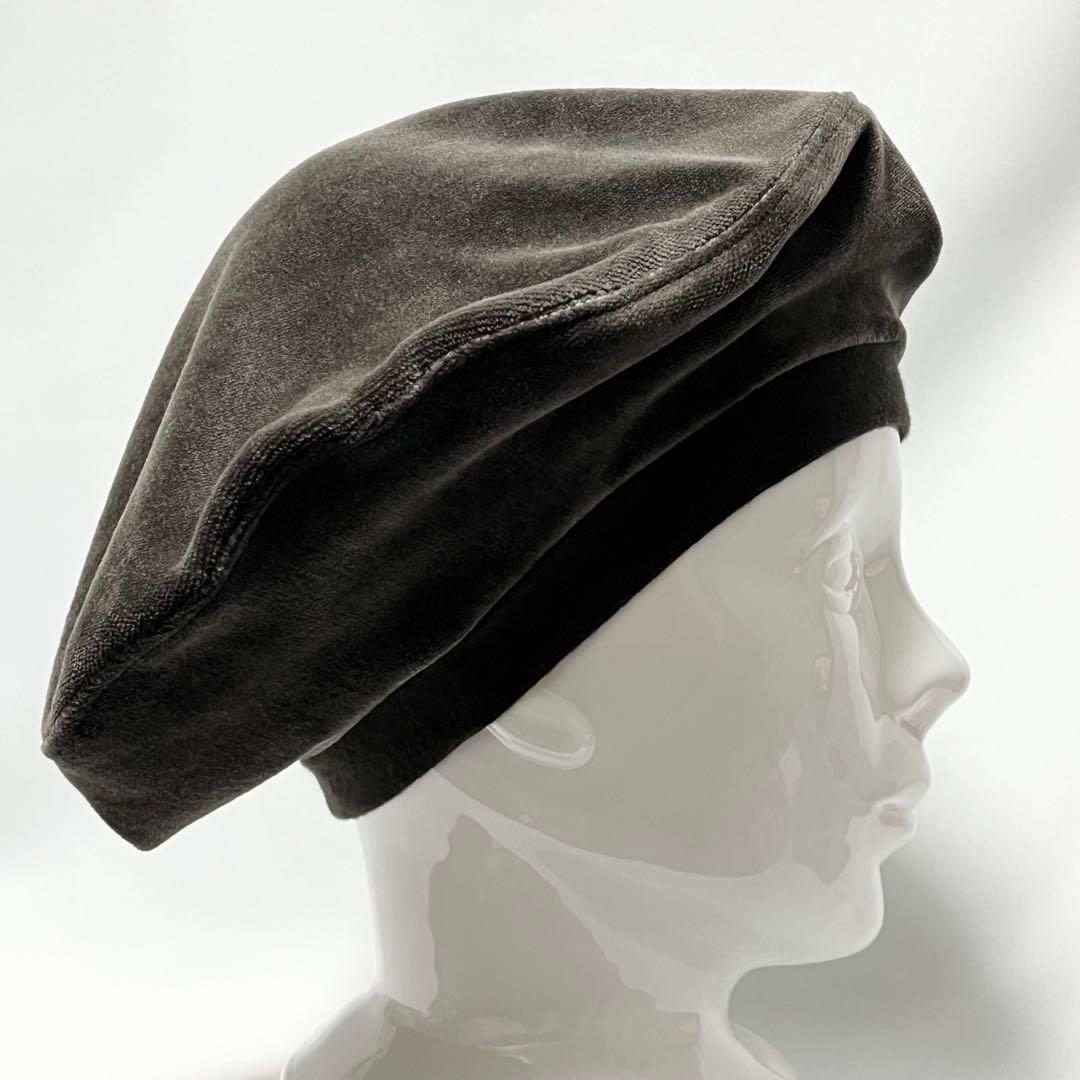 【新品】フランス製SONIA RYKIELヴィンテージBIG高級ベルベットベレー