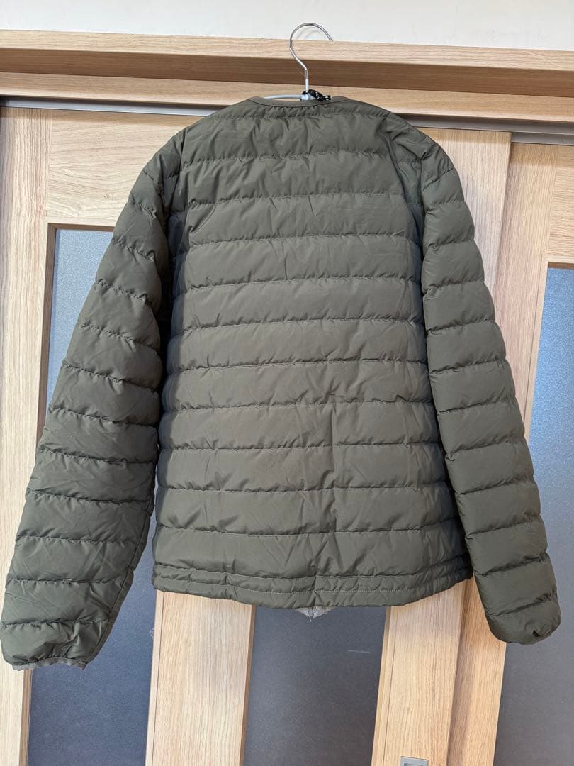 美品　ダントン　DANTON　インナーダウン　L オリーブ