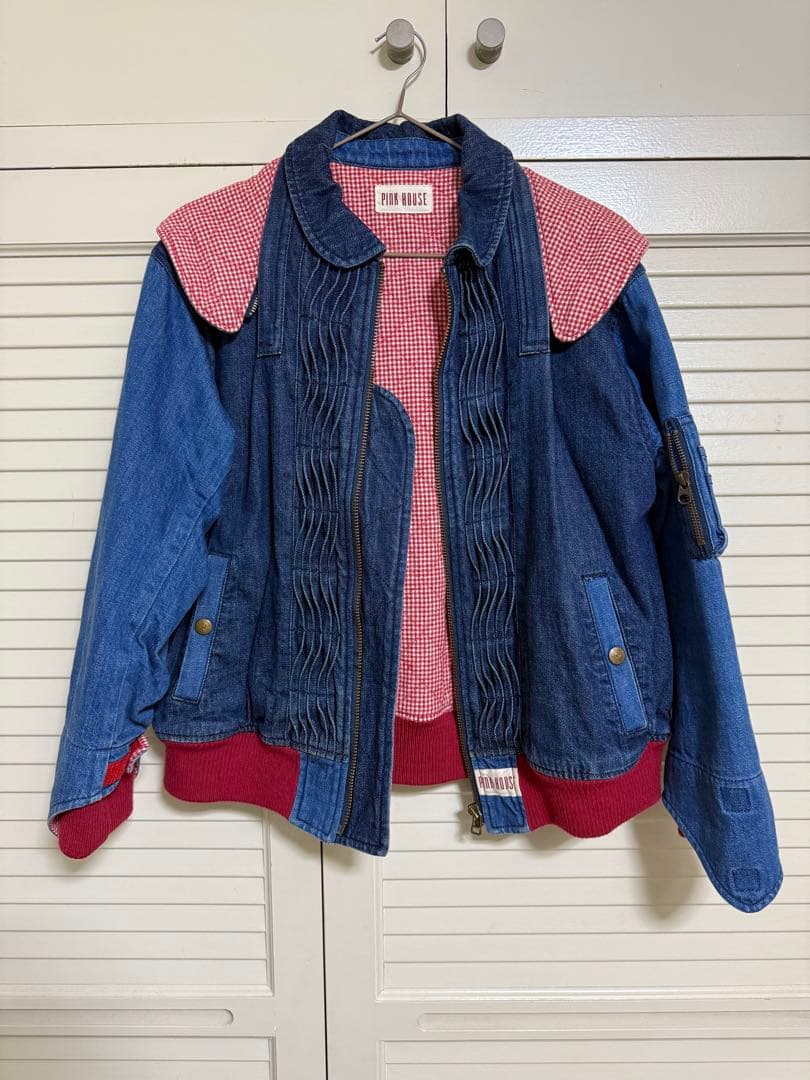 ☆かなり値下げ☆【希少・美品】厚手 秋冬 PINK HOUSE デニム ブルゾン