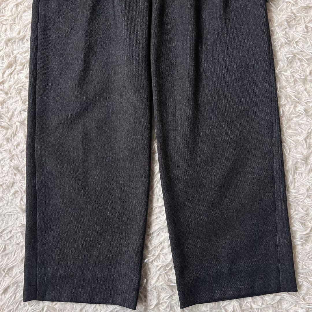 CULLNI クルニ 1 タック セミ ワイド パンツ ロング ベルト 付き